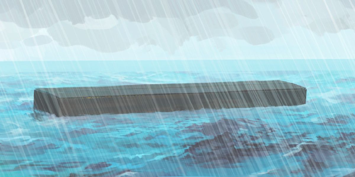 Archa pluje za silného deště
