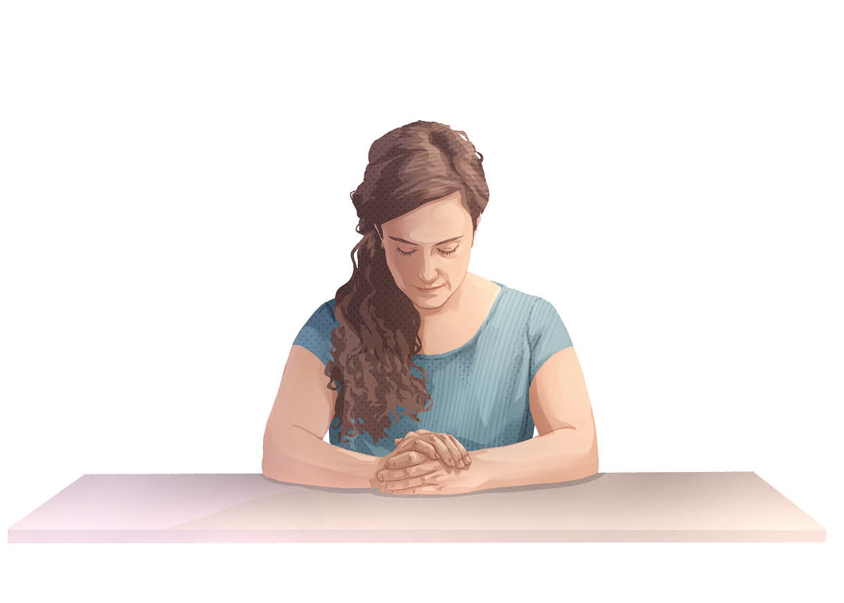 Žena se modlí