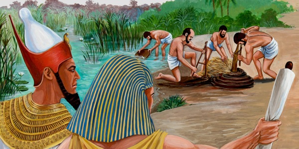 Izraelité pracují v Egyptě jako faraonovi otroci