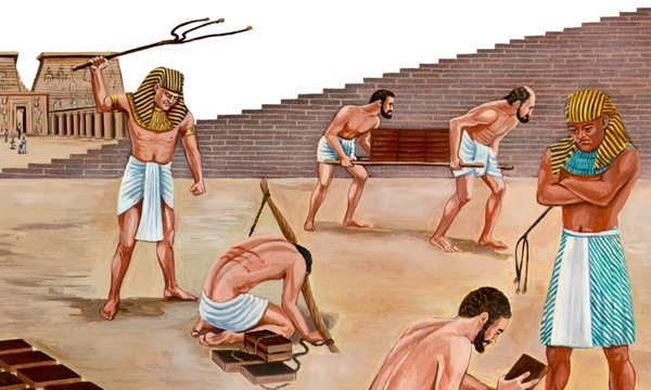 Egypťané s izraelskými otroky zacházejí špatně a bijí je