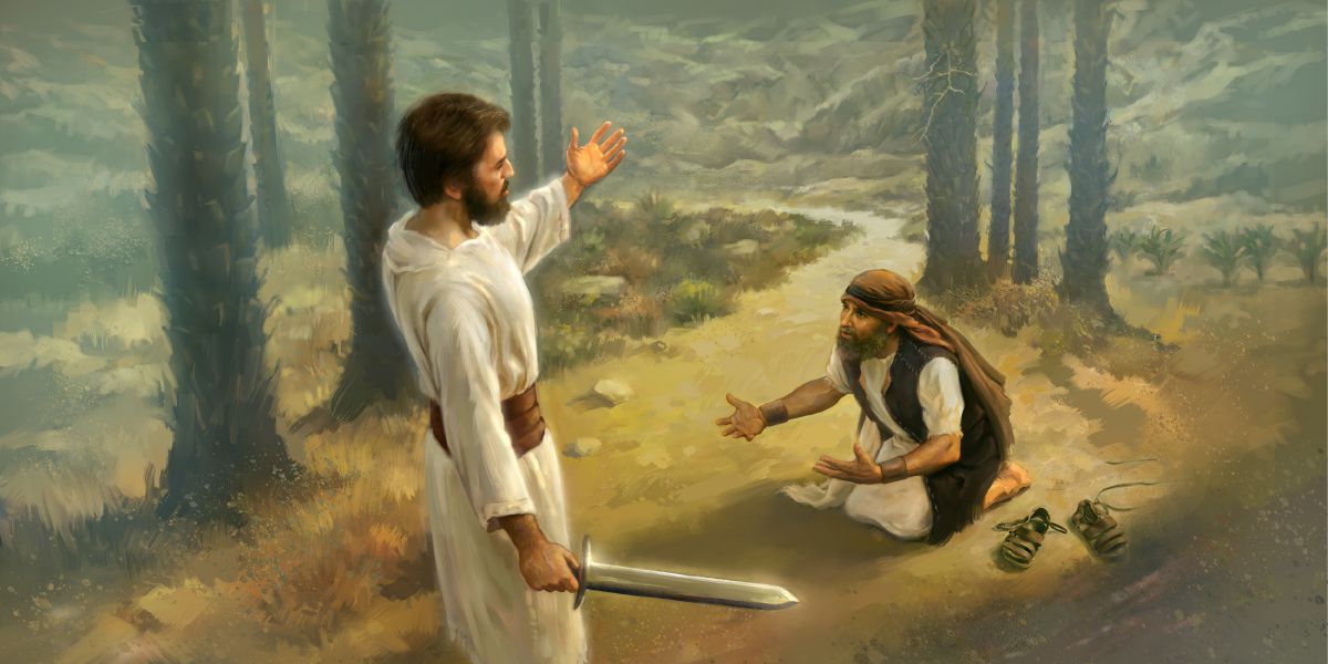 Jozue padl na kolena, když viděl knížete Jehovova vojska