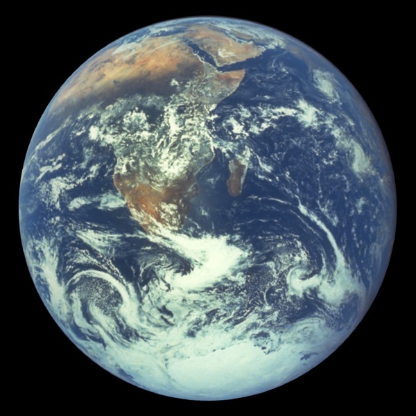 El planeta Tierra visto desde el espacio