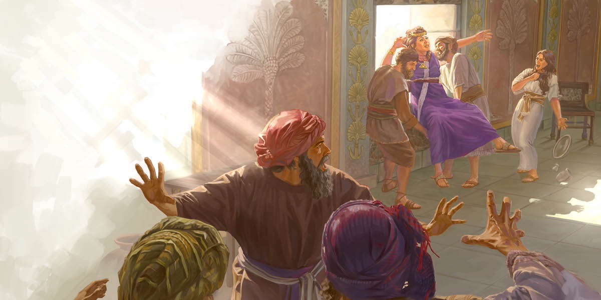 Los sirvientes de Jezabel la empujan por la ventana