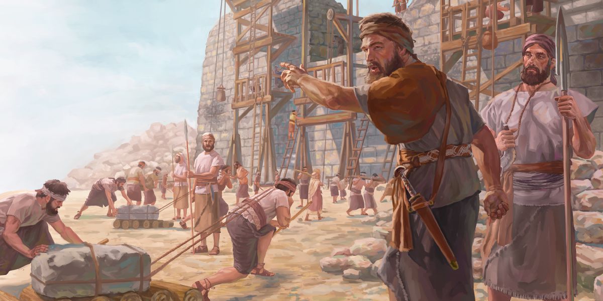 Nehemías se encarga de reconstruir las murallas de Jerusalén y de poner guardias