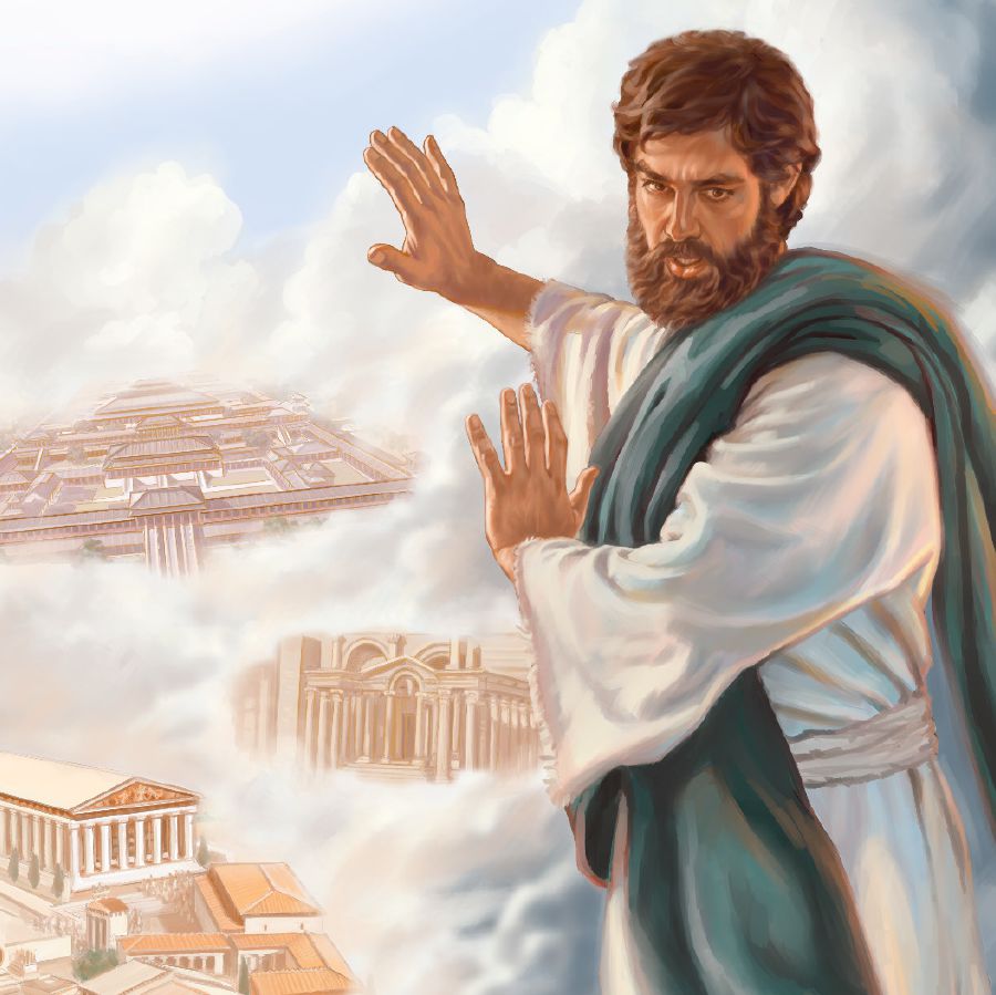 Jesús rechaza los reinos del mundo que Satanás le ofrece