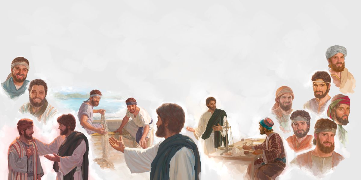 Jesús y sus 12 apóstoles