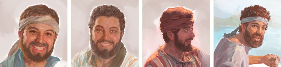 Andrés, Pedro, Felipe, Santiago