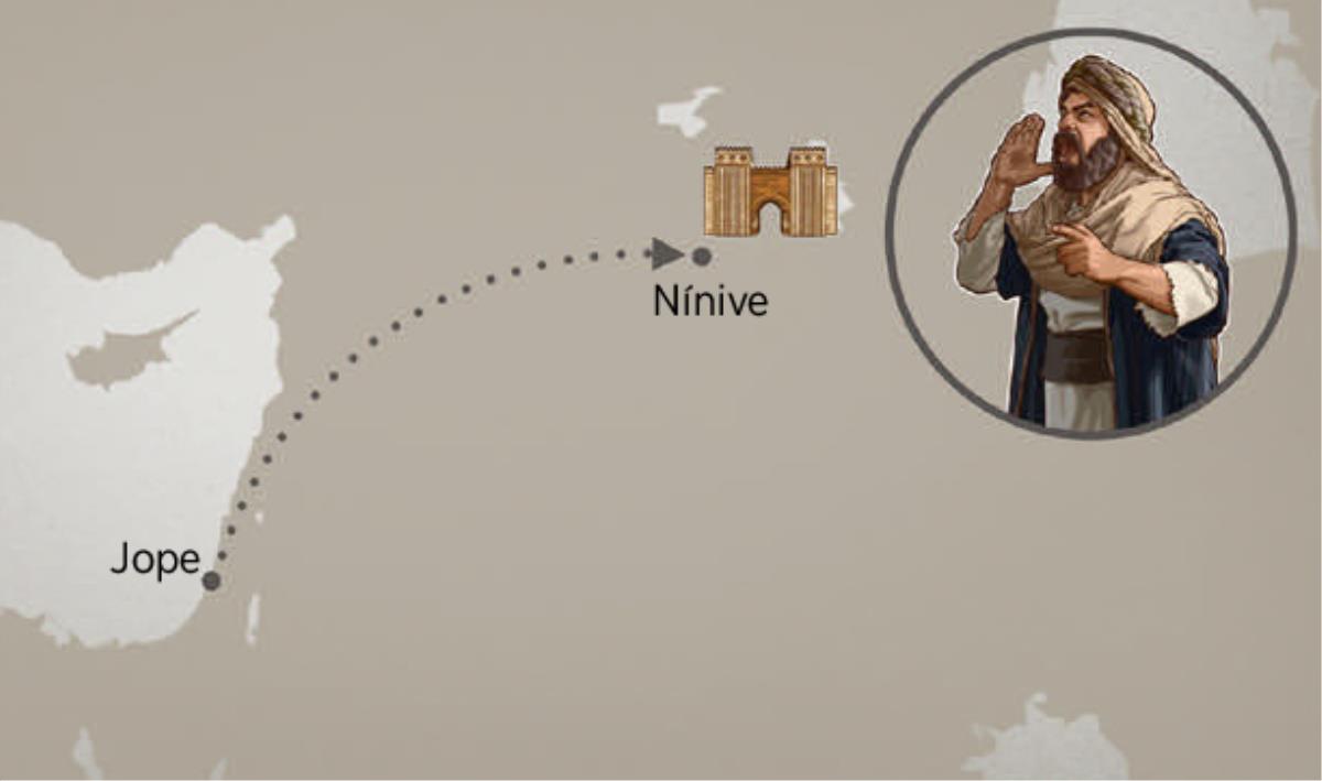 Ruta de Jope a Nínive
