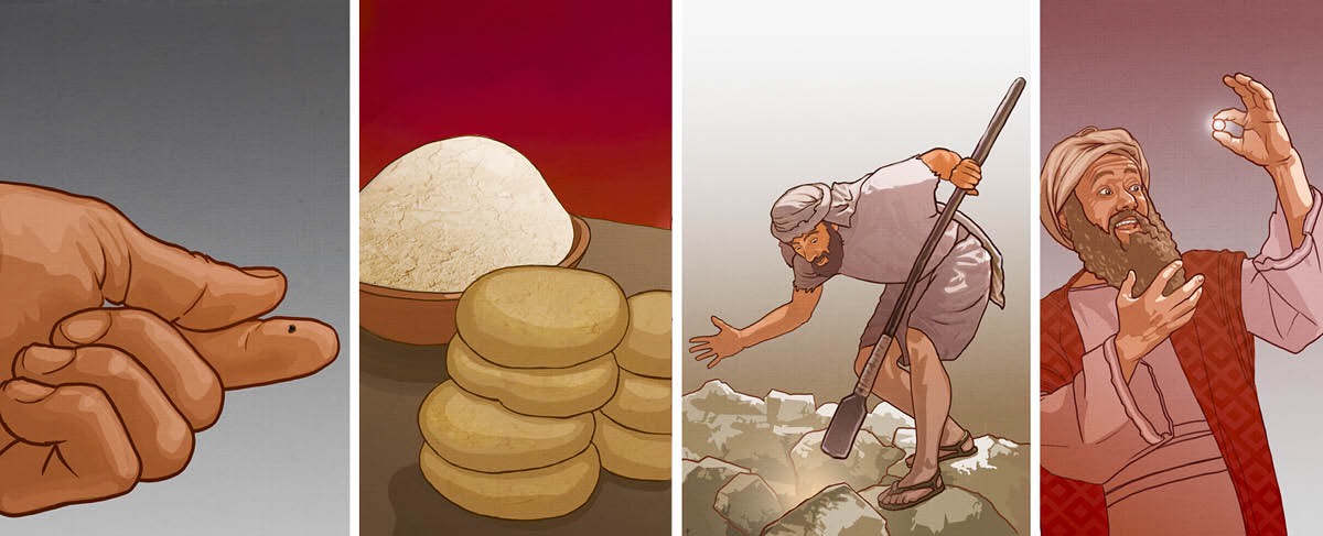 El grano de mostaza, la levadura, el tesoro escondido y el comerciante viajero