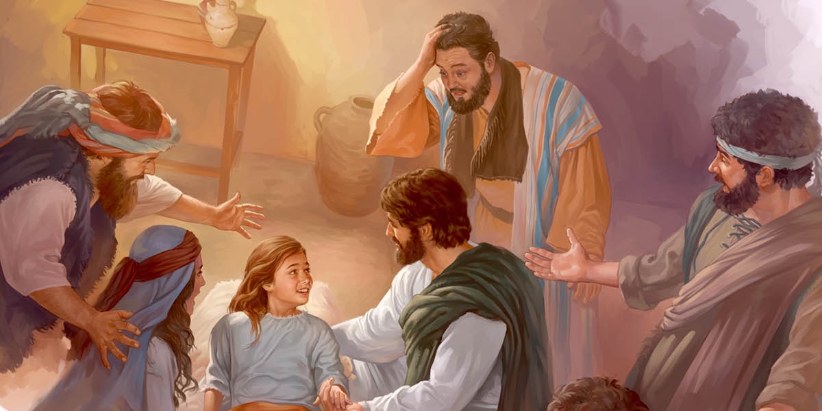 Jesús resucita a la hija de Jairo