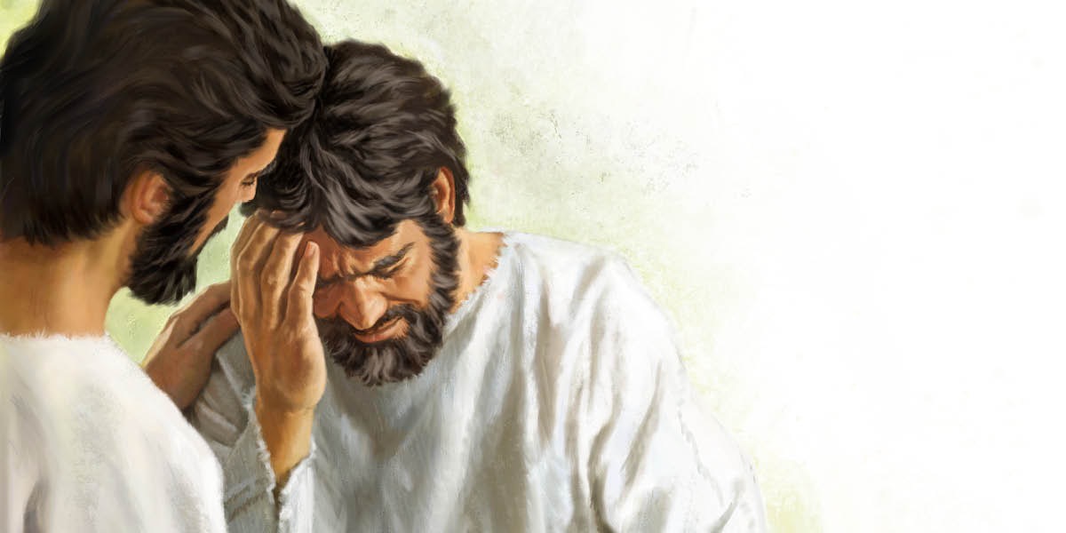Jesús perdona a un hombre