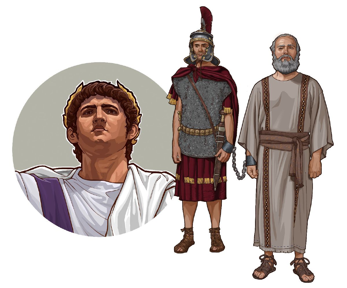 César. Un soldado romano y Pablo