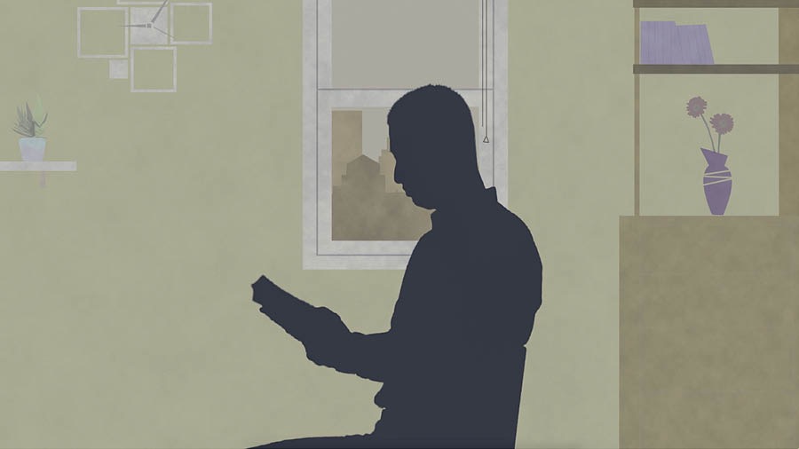 Un hermano lee la Biblia, y de esa forma se prepara espiritualmente para afrontar un desastre
