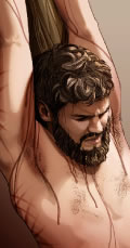 Jesús agonizando en el madero de tormento