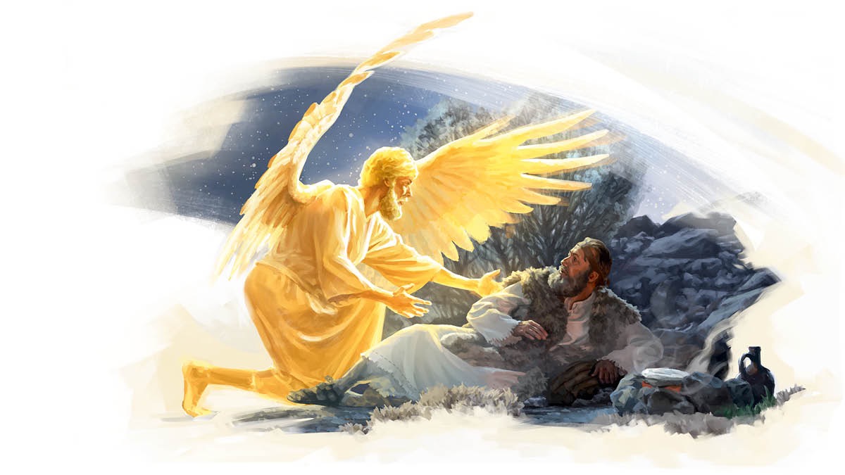 Un ángel fortalece a Elías