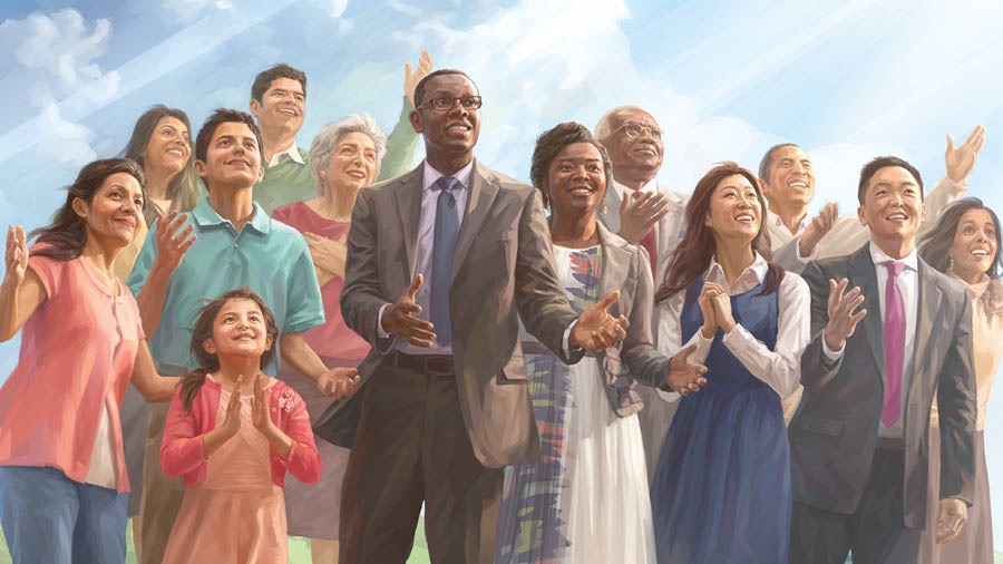 Una gran muchedumbre de siervos de Jehová sale de la gran tribulación