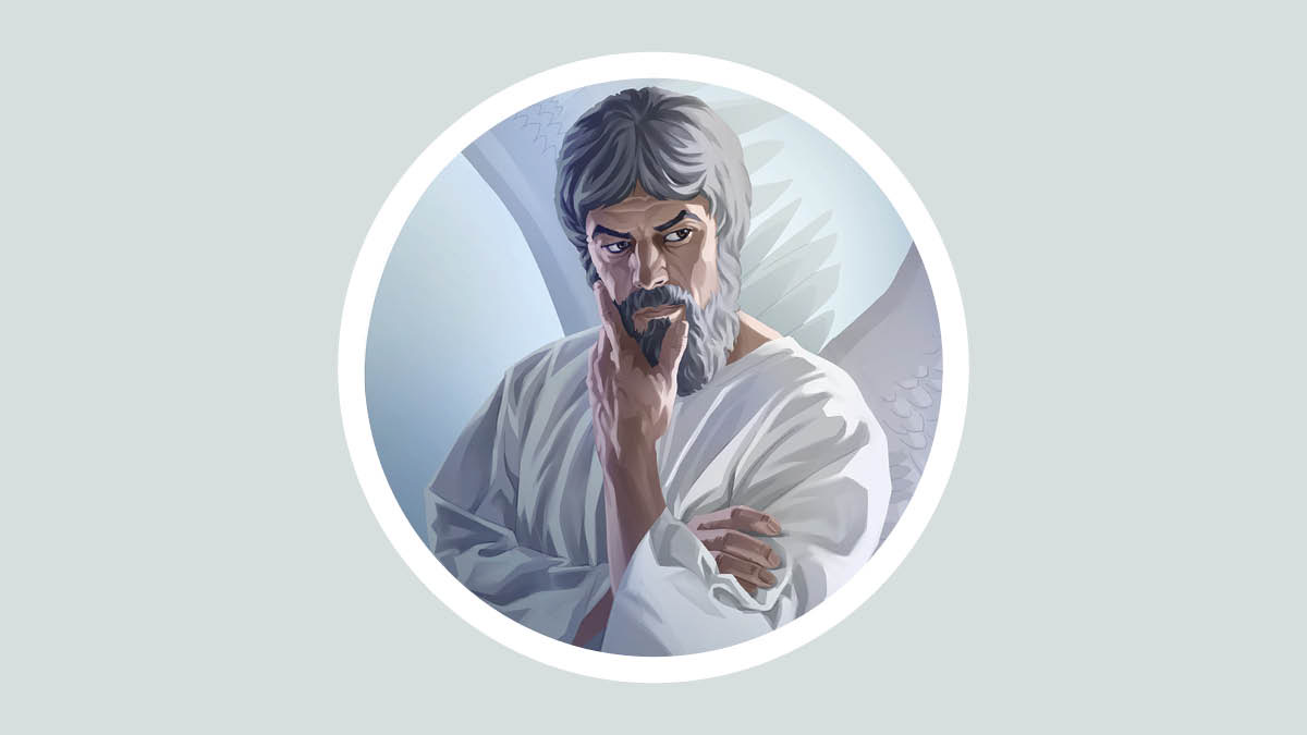Satanás, representado como un ser espiritual.