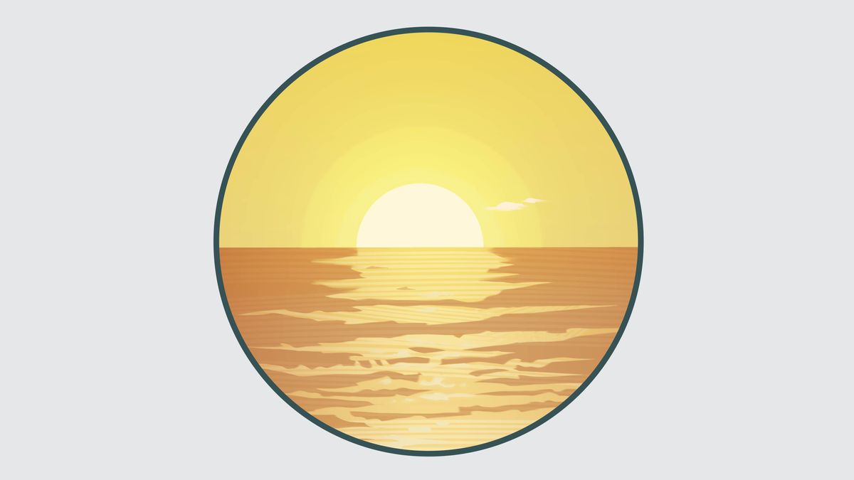 Una puesta de sol.