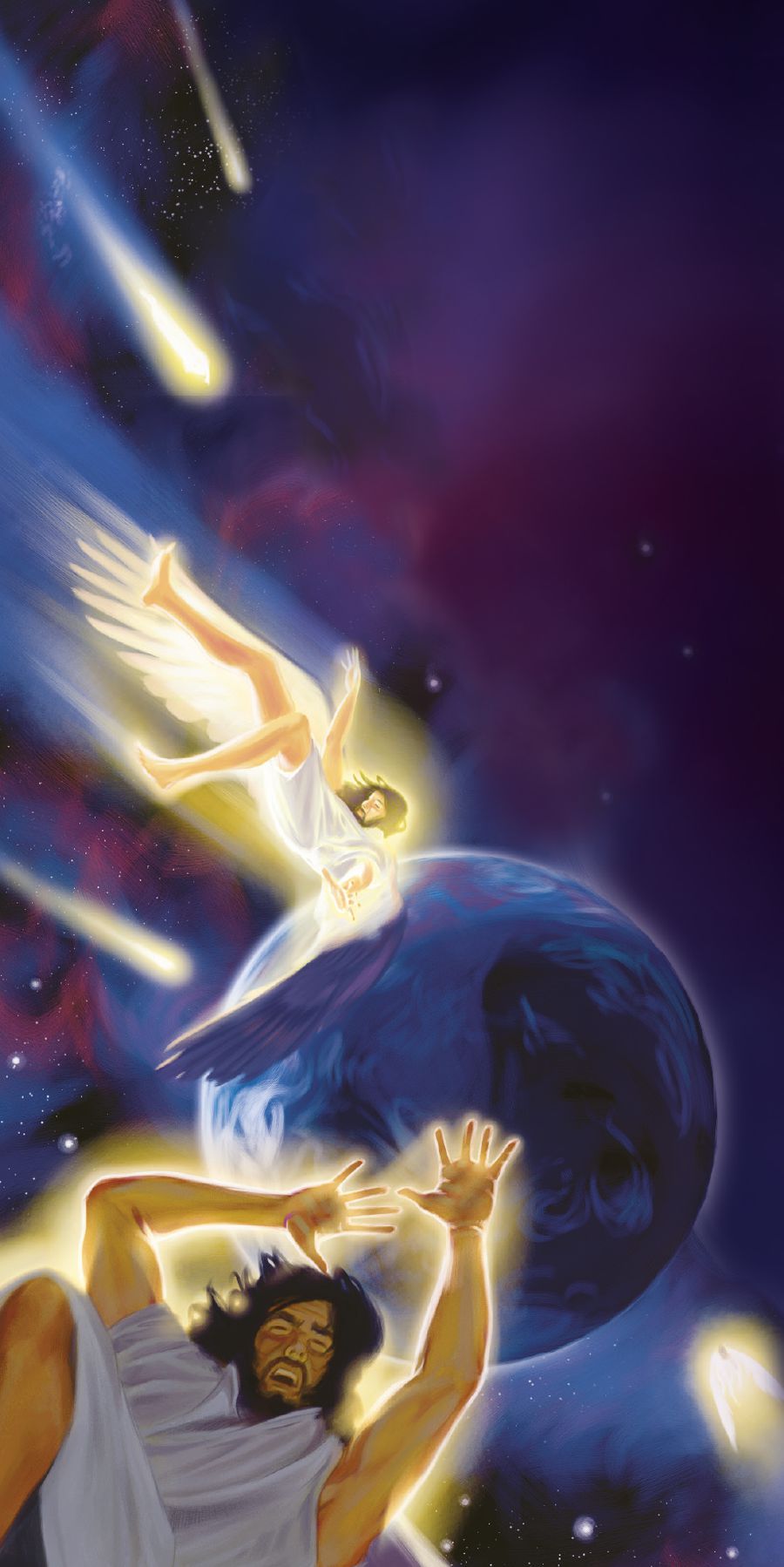 Satanás y sus demonios son echados del cielo y lanzados a la Tierra