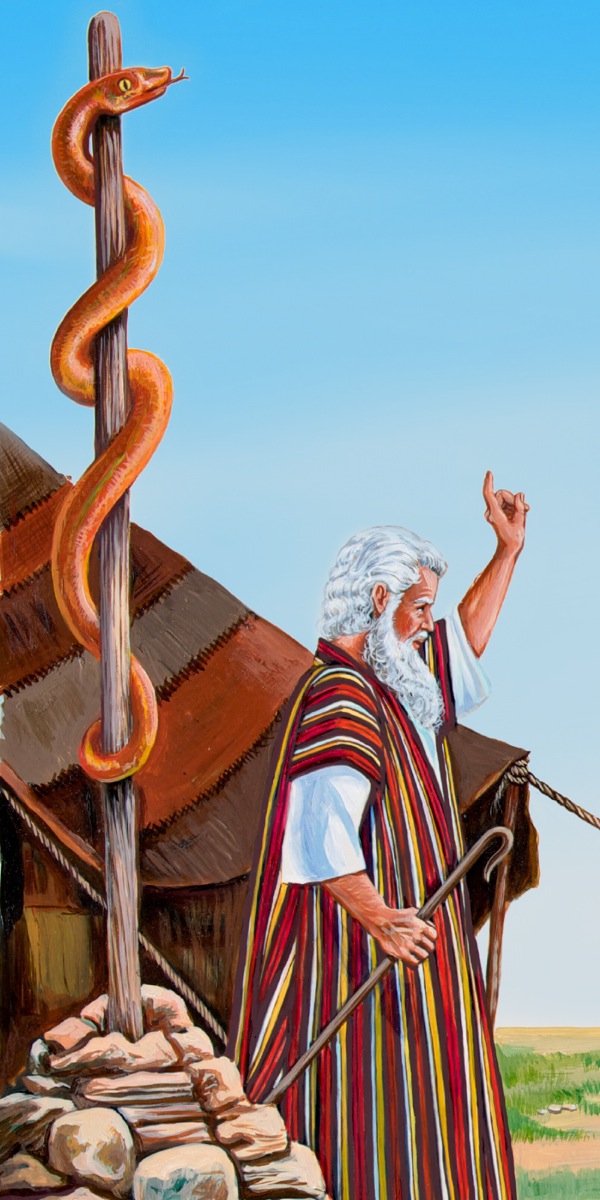 Moisés y la serpiente de cobre