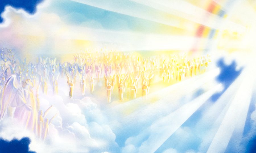 Criaturas espirituales delante del trono de Jehová