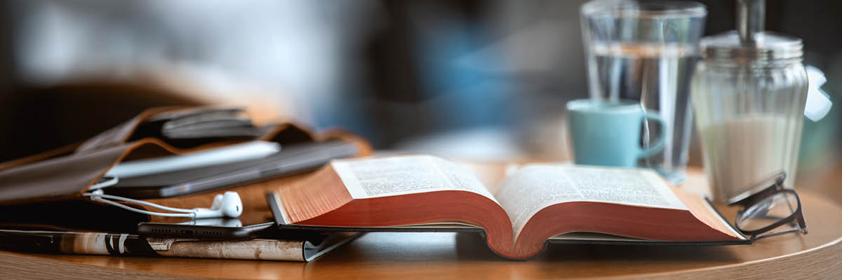 An open Bible.
