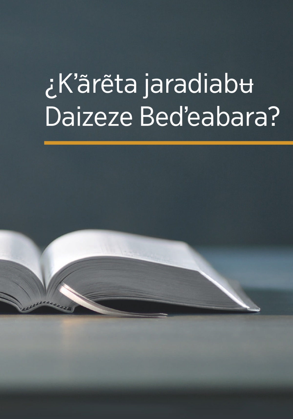 Libro karta ¿Kʼãrẽta jaradiabʉ Daizeze Bedʼeabara?