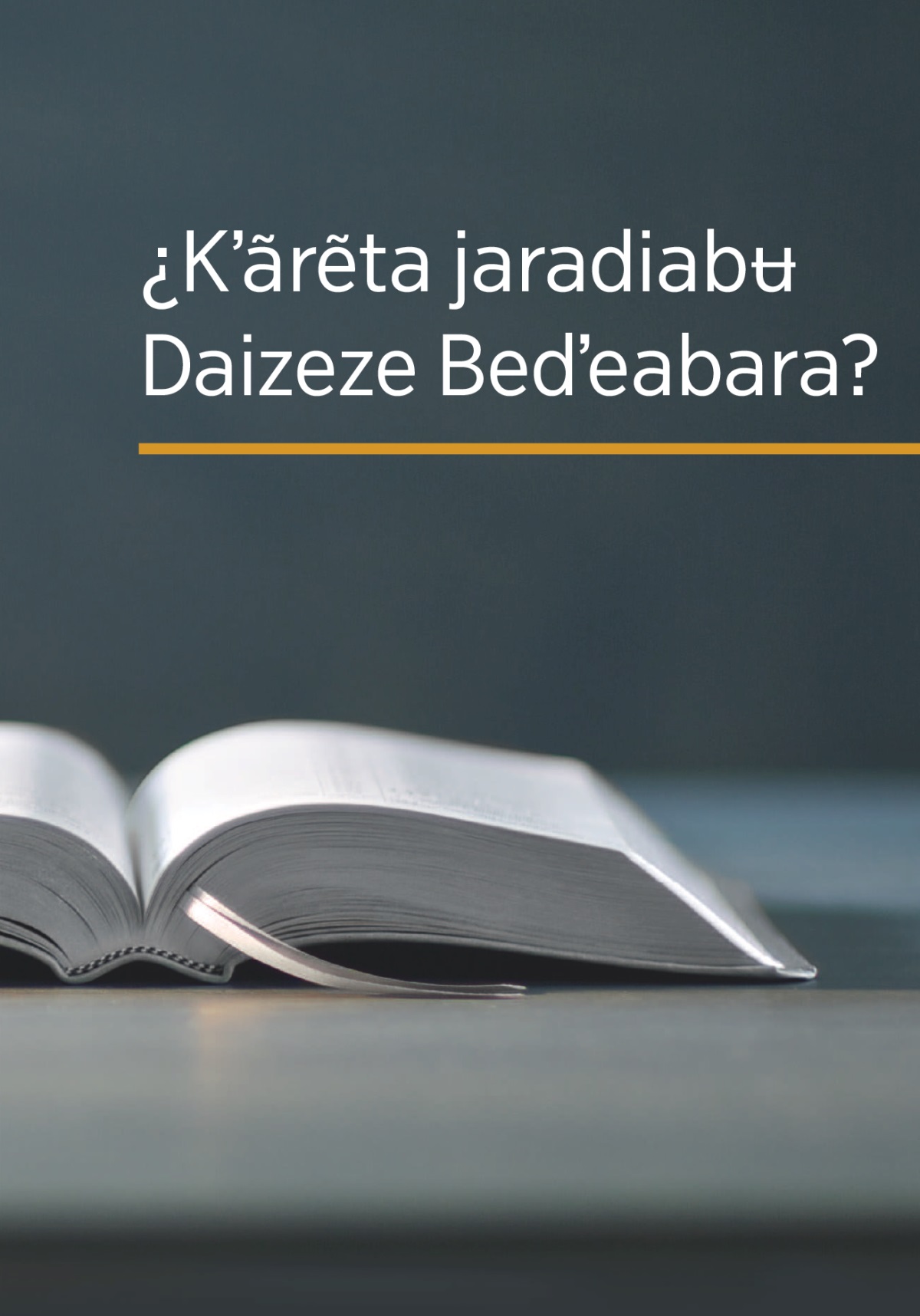 Libro karta ¿Kʼãrẽta jaradiabʉ Daizeze Bedʼeabara?