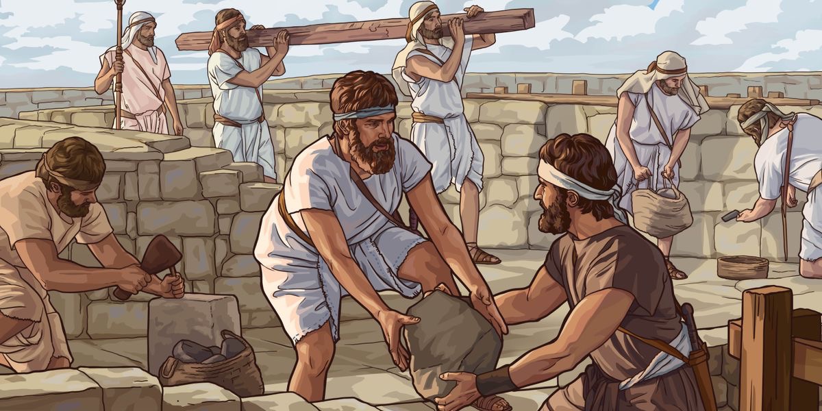 Nehemíasʼra trajabʉ wuabemara israelitarabawara Jerusalén muro parãita.