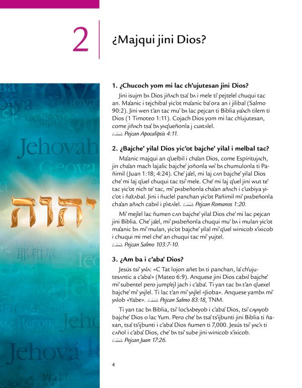 Cʌntesʌntel 2 i chaʼan jiñi folleto ¡Jini wen tʼan tilem bʌ ti Dios!
