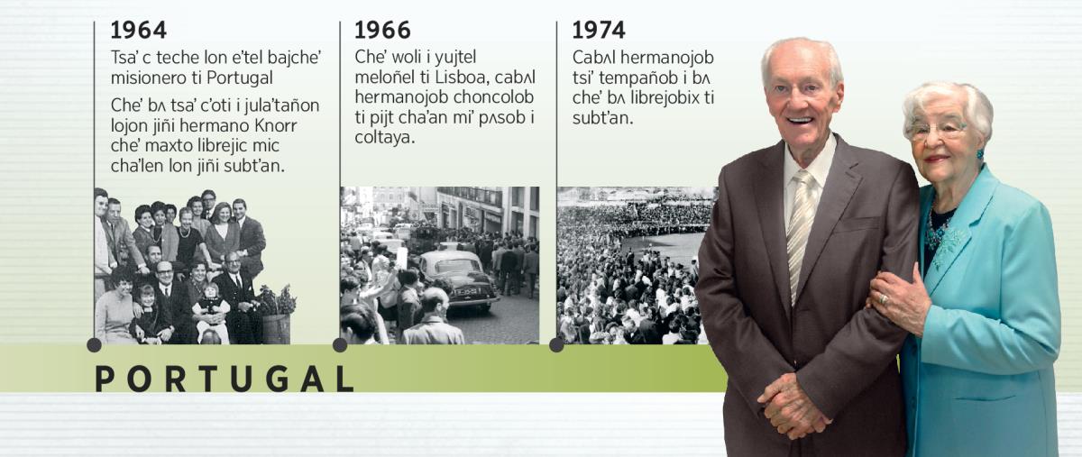 Douglas Guest cheʼ yaʼan ti Portugal ti 1964, cheʼ woliʼ yujtel jiñi meloñel ti 1966, cheʼ yaʼan yicʼot Mary ti jumpʼejl tempa bʌ ti 1974