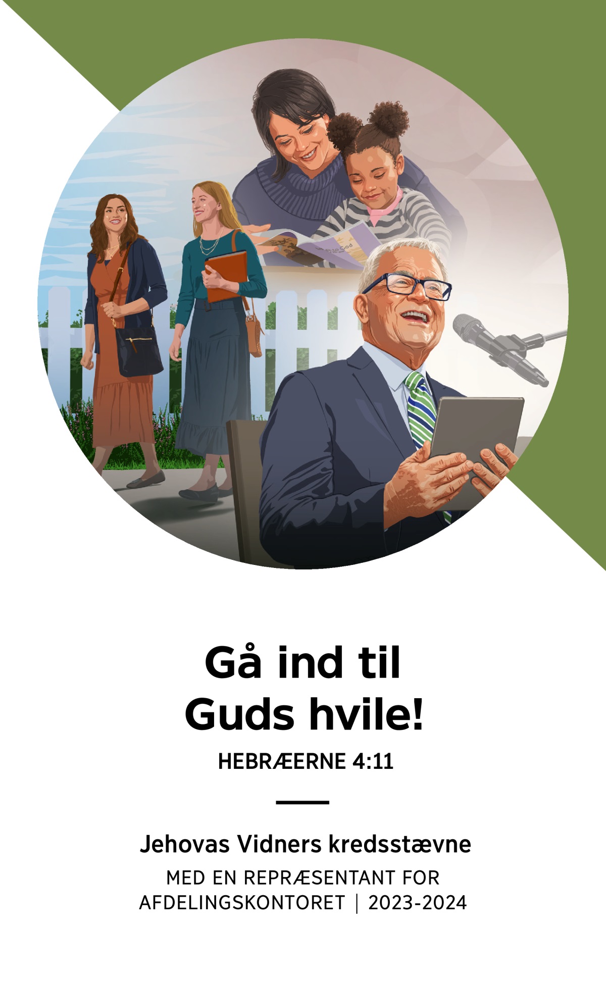 Program for kredsstævnet 2023-2024 – med en repræsentant for Afdelingskontoret.