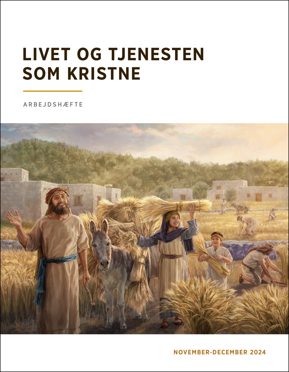 Nogle israelitter samler årets hvedehøst ind og er glade fordi markerne har givet godt.