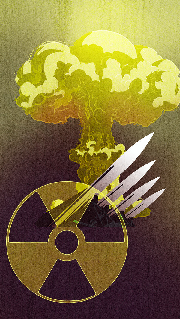 Atomexplosion und Nuklearwaffen