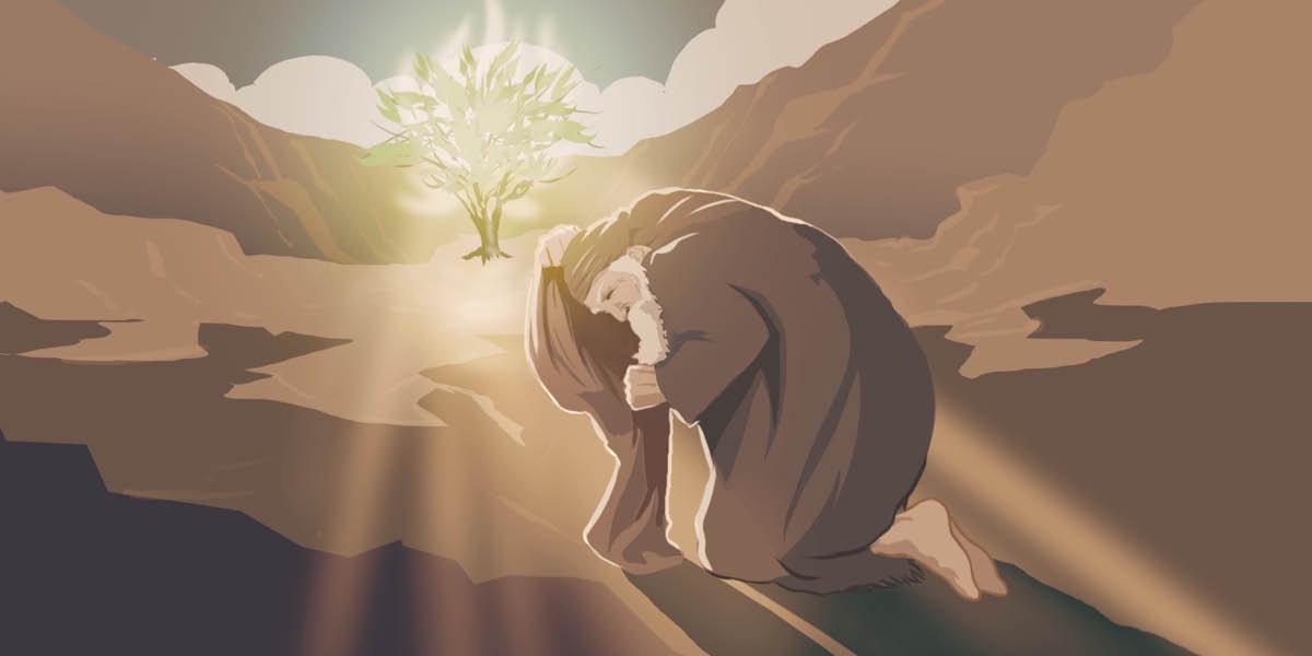 Moses und der brennende Dornbusch