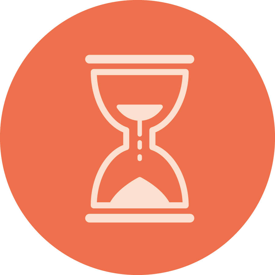 Un reloj de arena.
