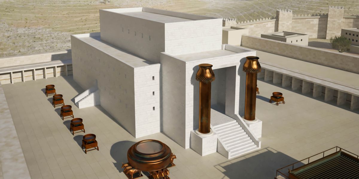 El templo de Salomón visto desde el aire.