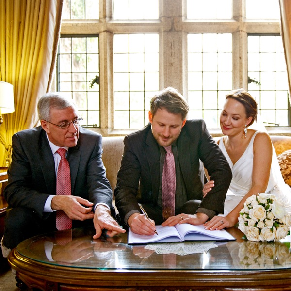An atheist wedding service