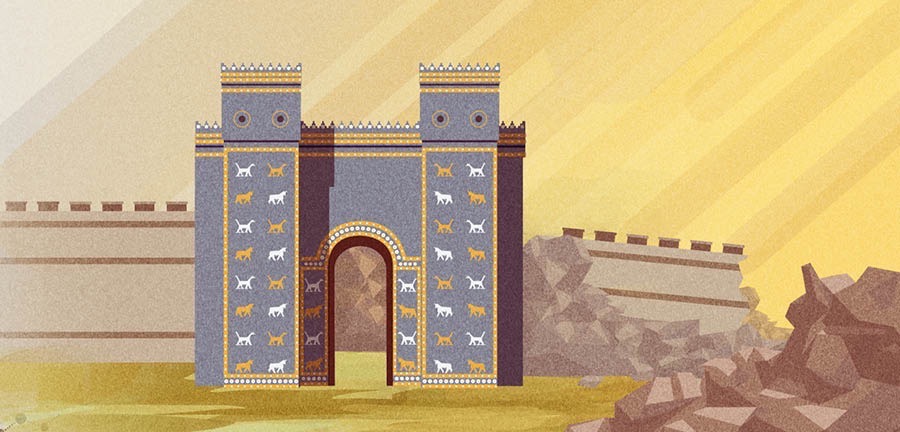 The ruins of ancient Babylon