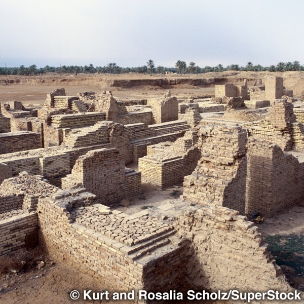 Uninhabited ruins of ancient Babylon