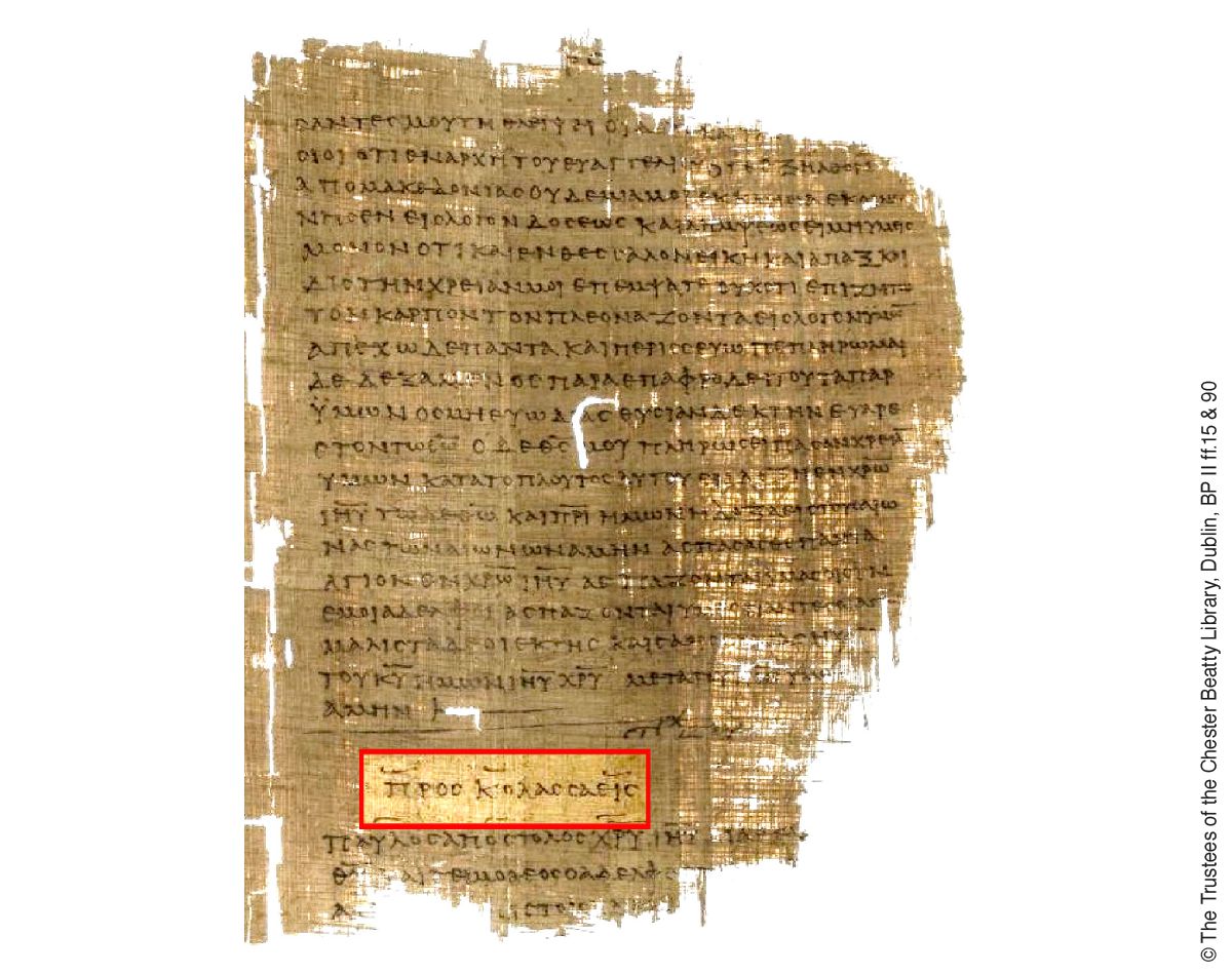 Paul’s Letter to the Colossians