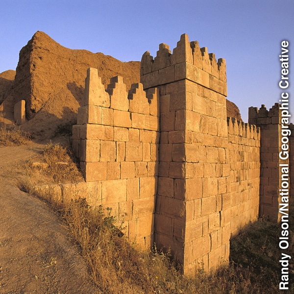 A rebuilt wall in Nineveh, a city formerly desolated