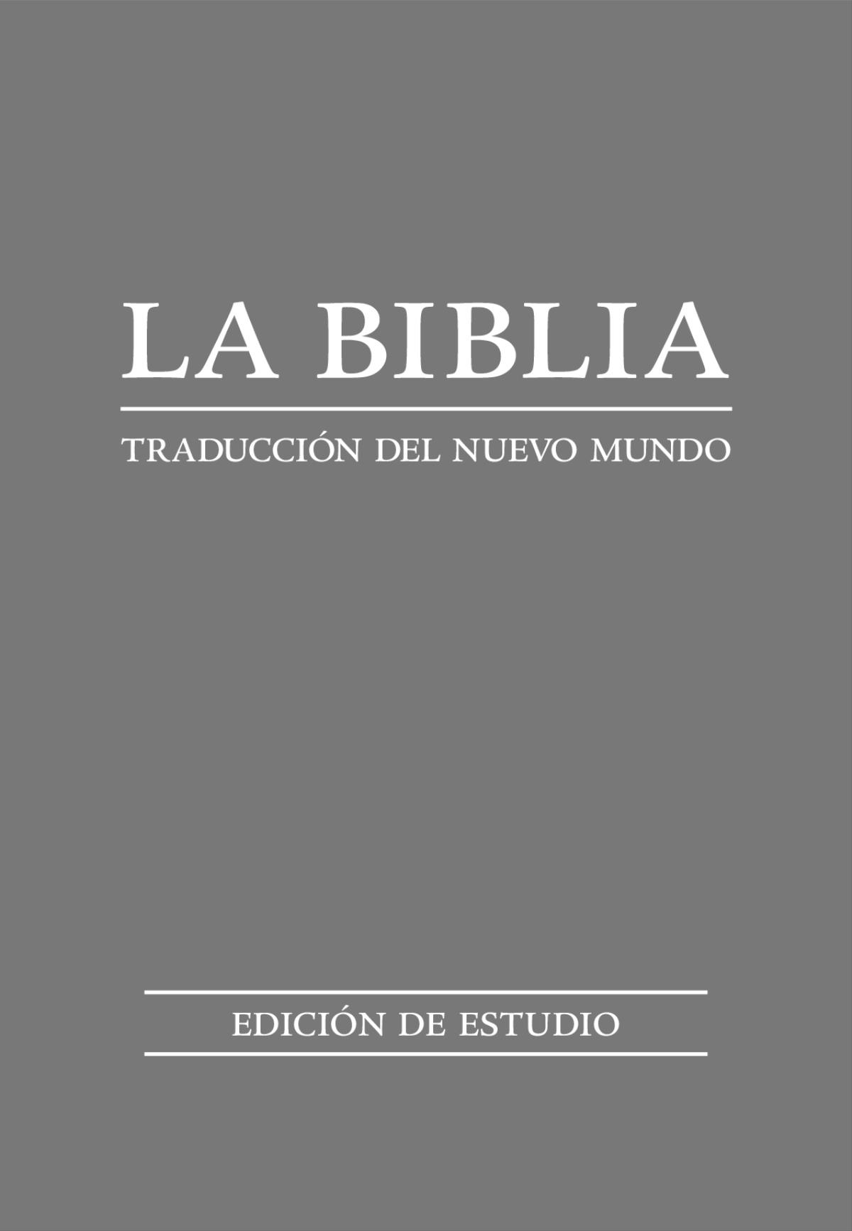 Portada de La Biblia. Traducción del Nuevo Mundo (edición de estudio)