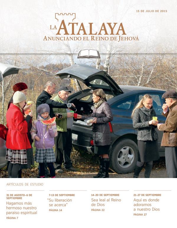 Portada de La Atalaya (edición de estudio), 15 de julio de 2015