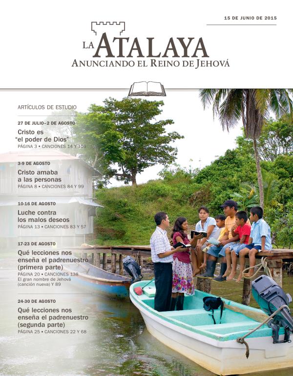 La Atalaya (edición de estudio), 15 de junio de 2015