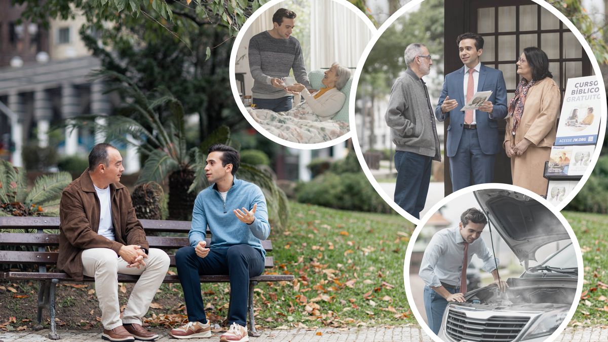 Más tarde, el anciano se ve con el joven en un parque. El joven le explica lo que pasó ese día antes de la reunión: ayudó a una hermana de edad avanzada, estuvo predicando y su automóvil tuvo una avería.