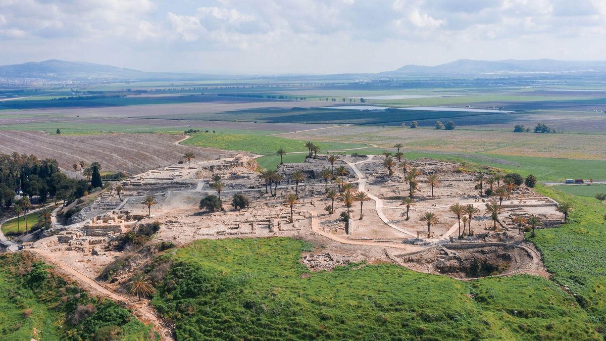 Ruinas de la antigua ciudad de Meguidó.