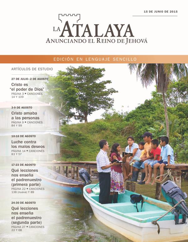 La Atalaya en lenguaje sencillo del 15 de junio de 2015