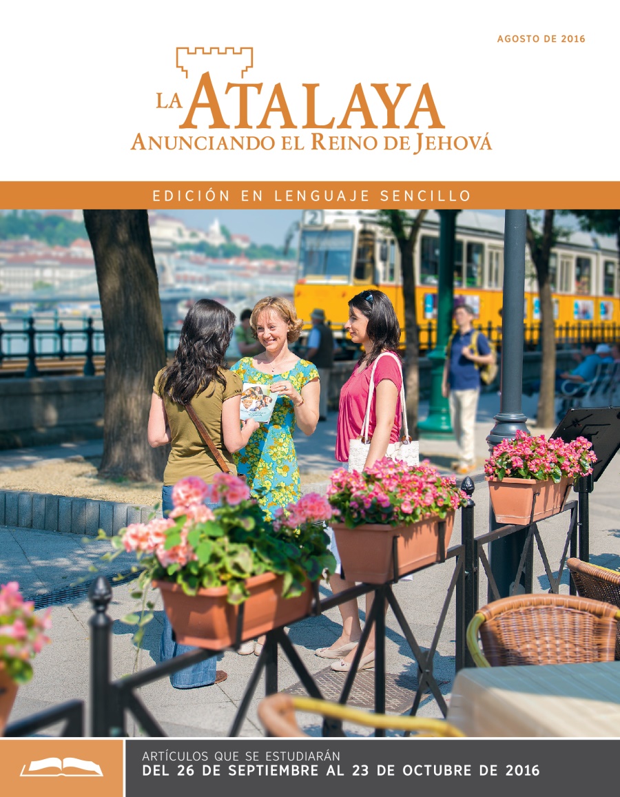 Portada de La Atalaya en lenguaje sencillo de agosto de 2016