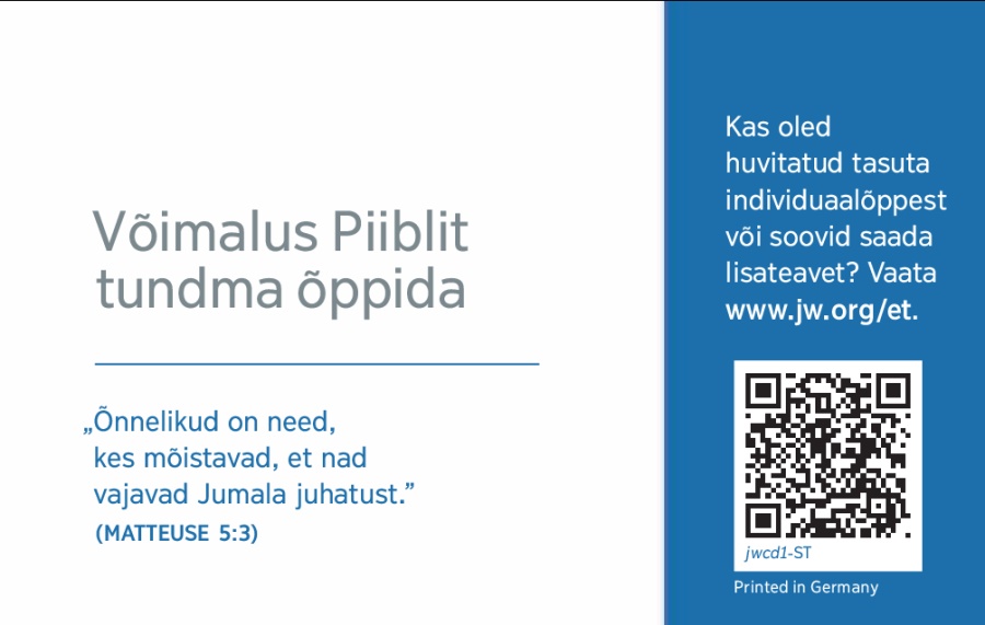 JW.ORG-i visiitkaardi tagakülg